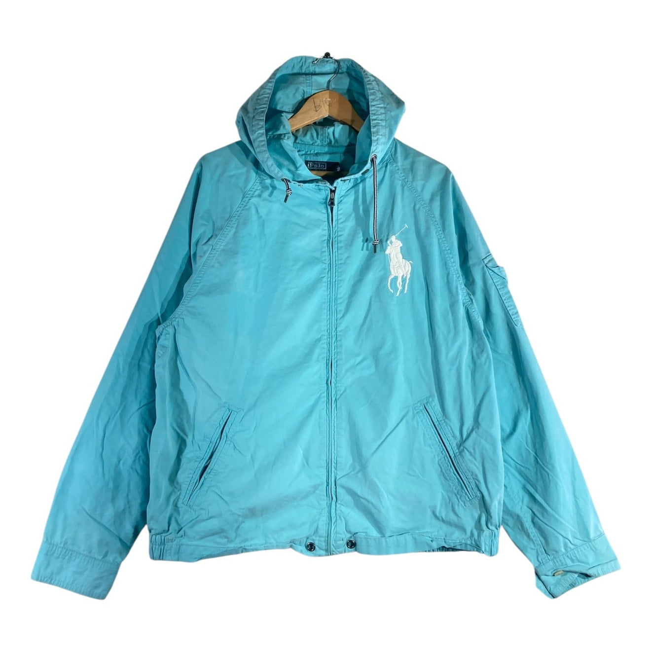 Vintage Polo by Ralph Lauren Full Zip Hooded Windbreaker