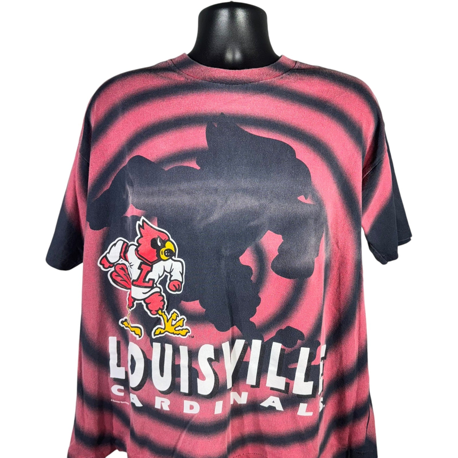 Vintage University of Louisville Cardinals Shadow AOP Tee