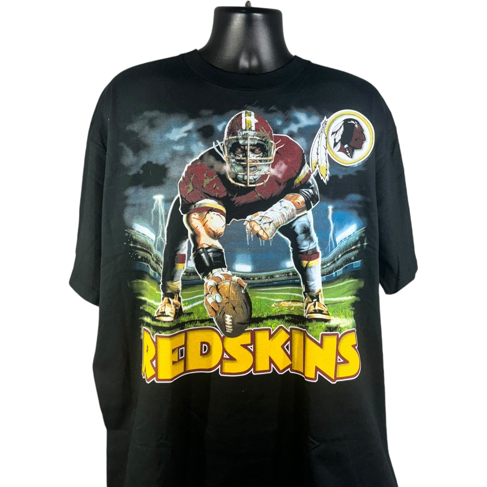 Vintage NWT Washington Redskins Caricature NFL Tee