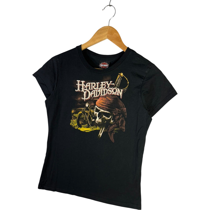 Vintage Harley Davidson Pirate Skull Women's T-Shirt