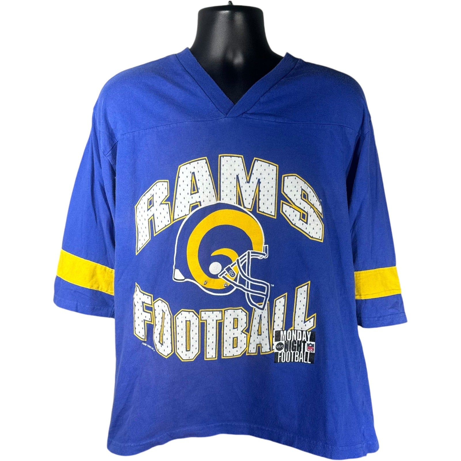 Vintage St. Louis Rams Large Helmet Logo NFL Tee 90s