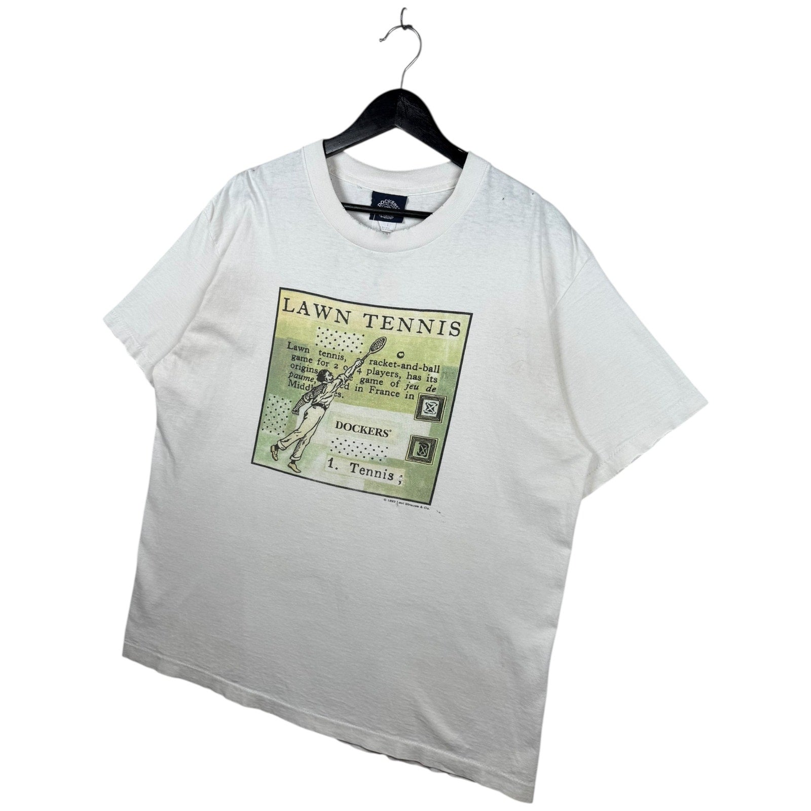 Vintage Dockers Lawn Tennis 90s Graphic T-Shirt