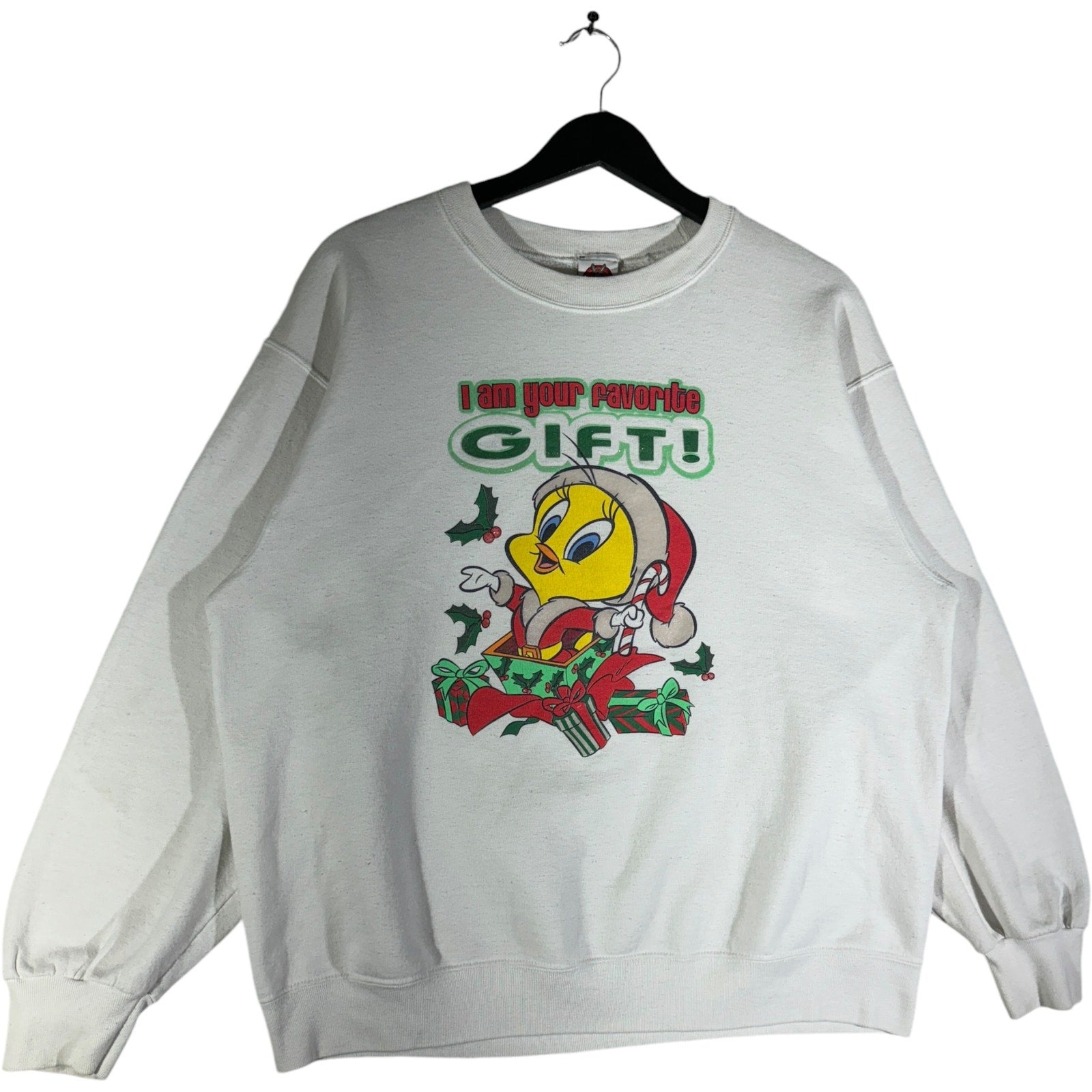 Vintage Looney Tunes Tweety Bird Christmas Gift Crewneck