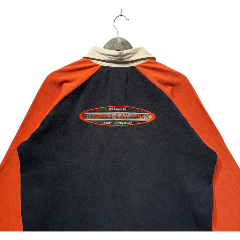 Vintage Harley Davidson Mullet Long Sleeve Rugby