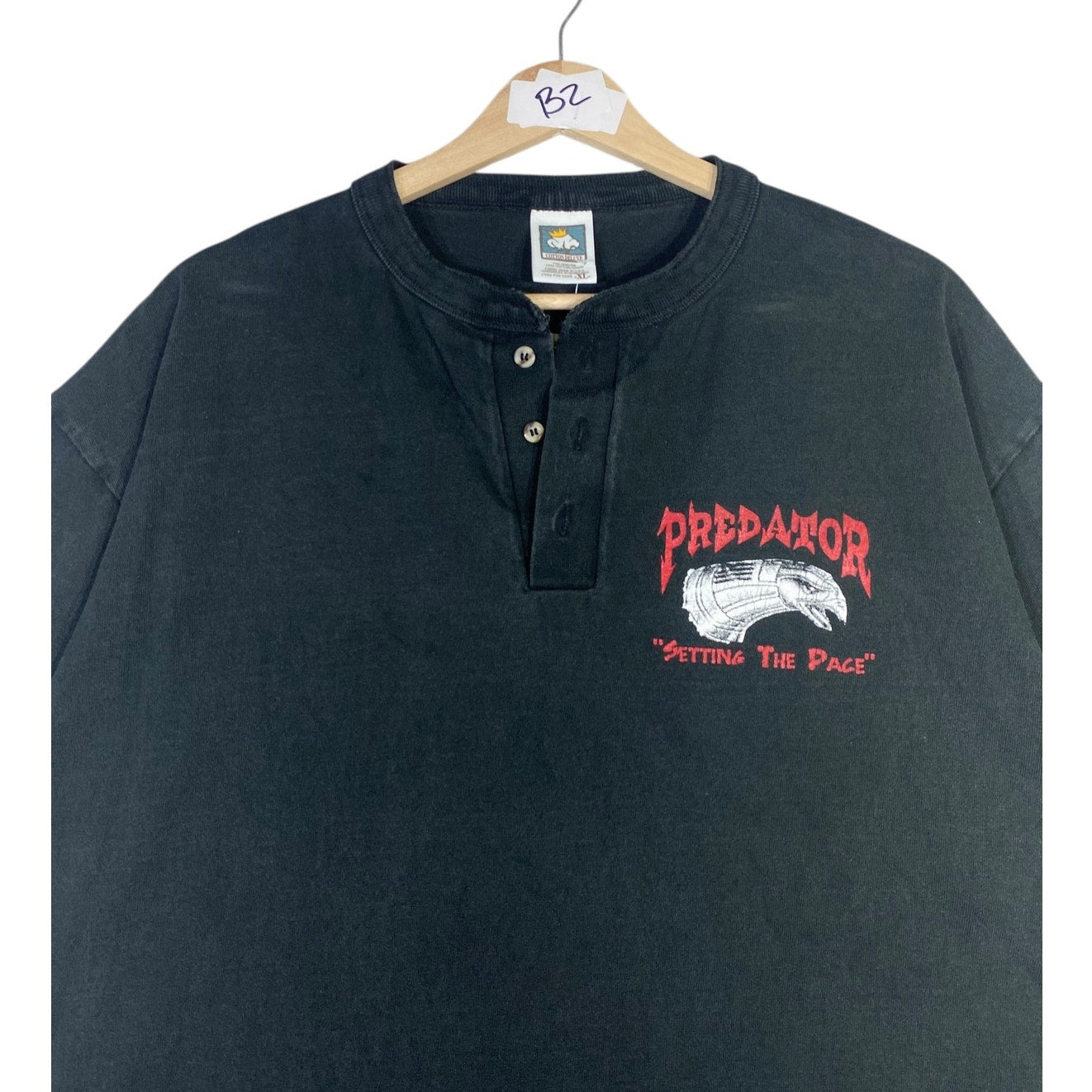 Vintage Predator Goodyear Lawton Graphic Henley T-Shirt