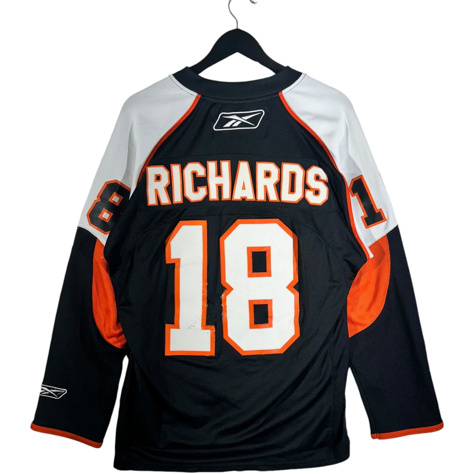 Vintage Reebok Philadelphia Flyers #18 Mike Richards NHL Jersey