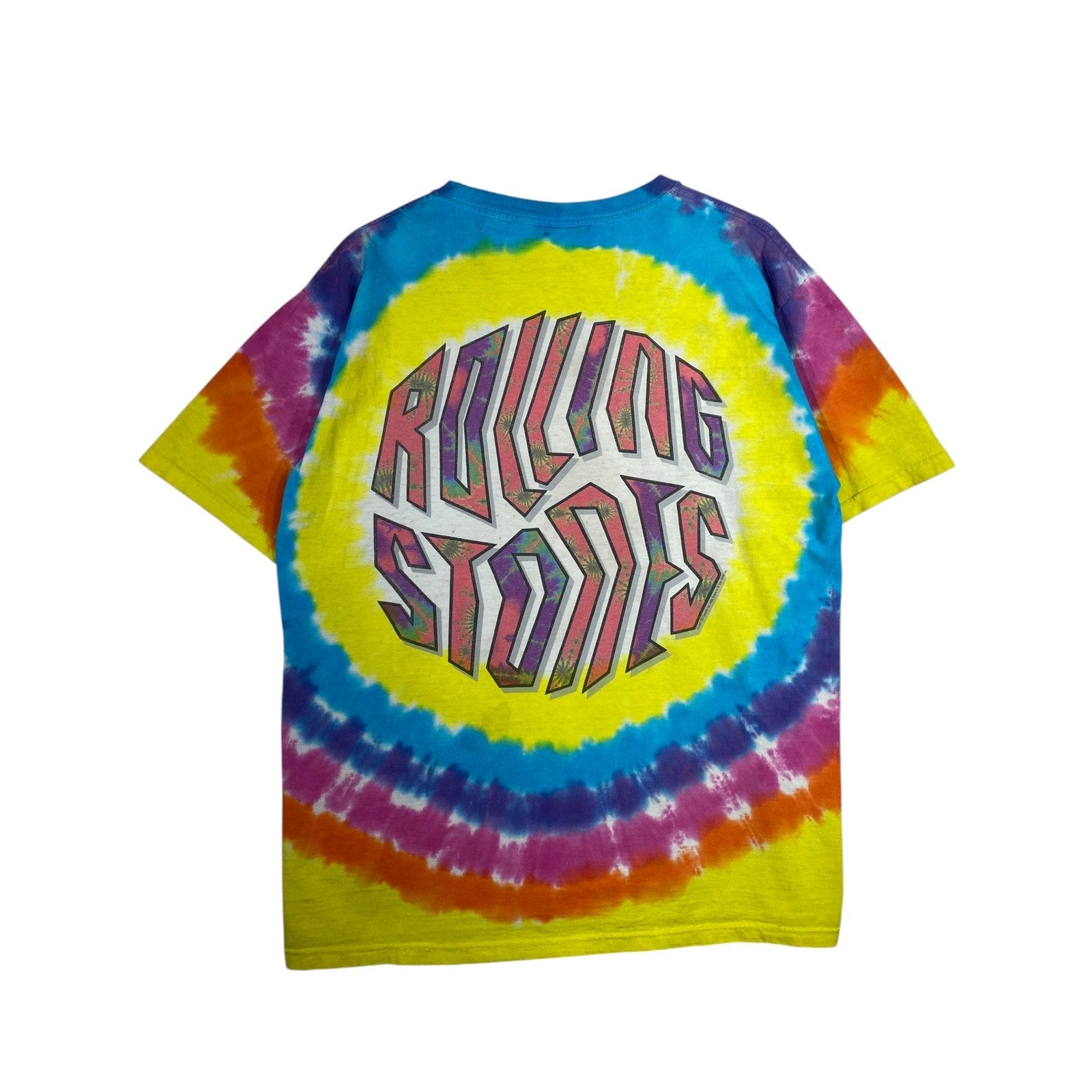 Vintage Rolling Stones Tie Dye Band Graphic T-Shirt