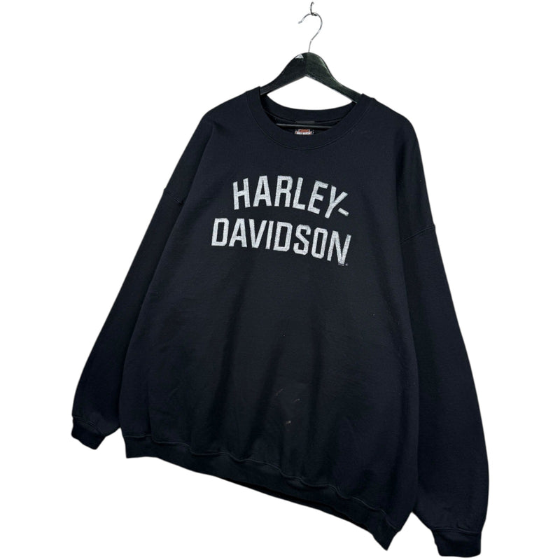 Vintage Harley Davidson Spell Out Wisconsin Crewneck
