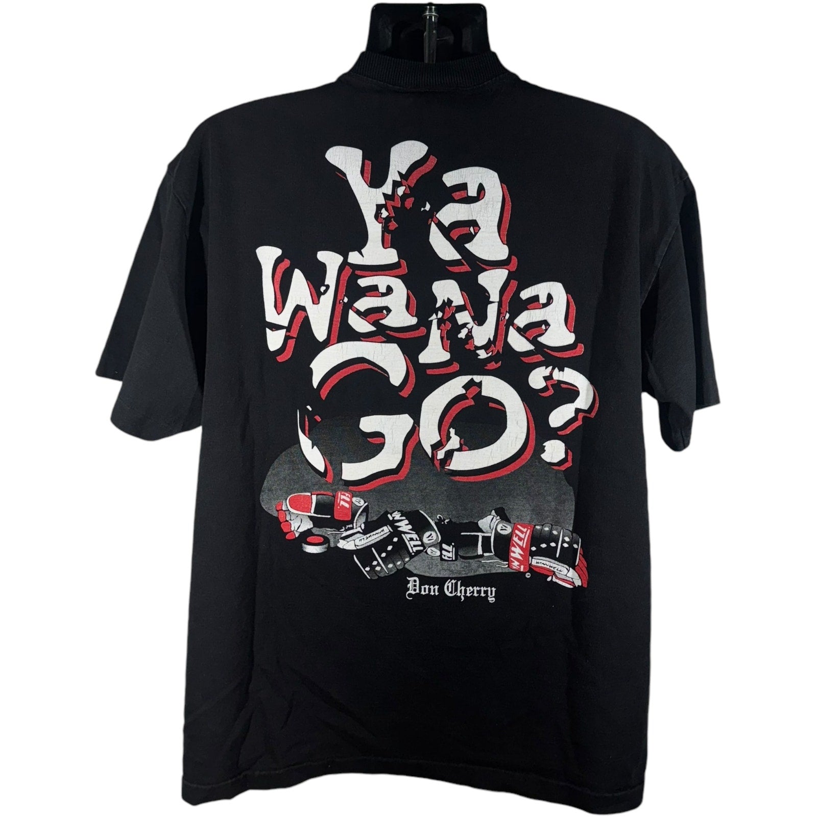 Vintage Boston Bruins "Ya Wanna Go?" Don Cherry NHL Tee