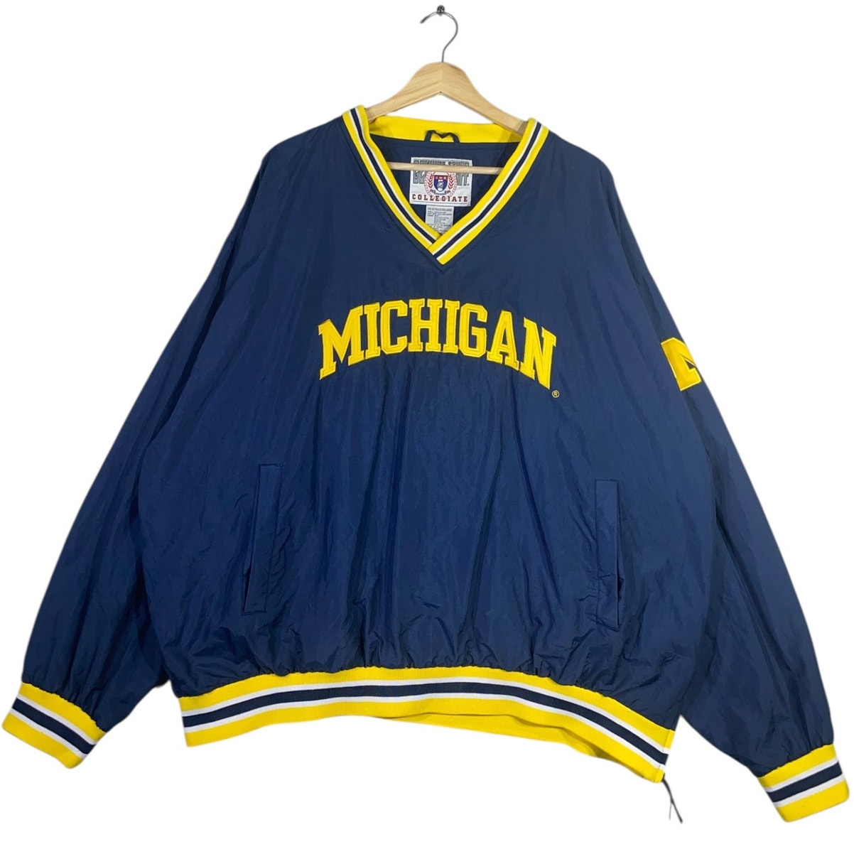 Vintage University Of Michigan NCAA Windbreaker Jacket