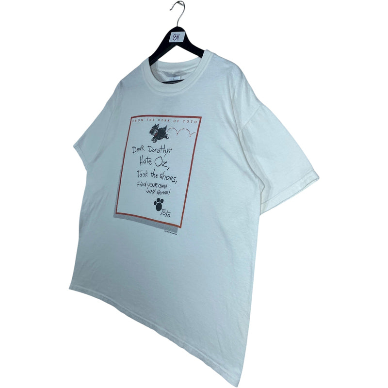 Vintage Wizard Of Oz Toto Letter T-Shirt