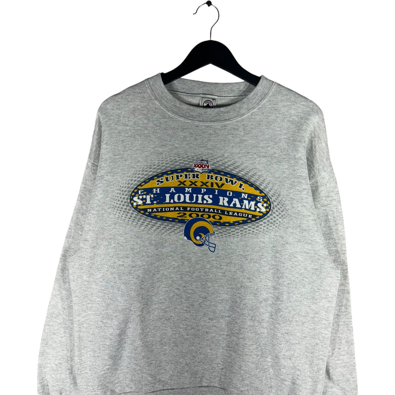 Vintage NFL St. Louis Rams Super Bowl XXXIV Champs Crewneck