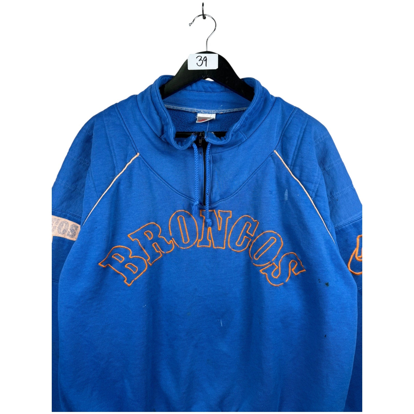 Vintage Nike Broncos Half Zip Hoodie