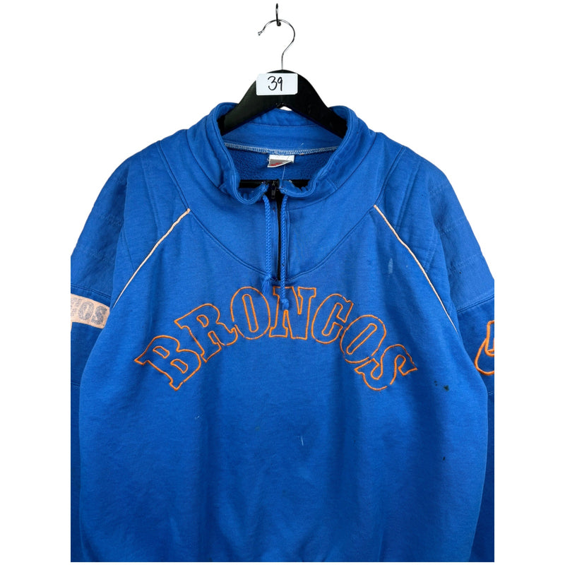 Vintage Nike Broncos Half Zip Hoodie