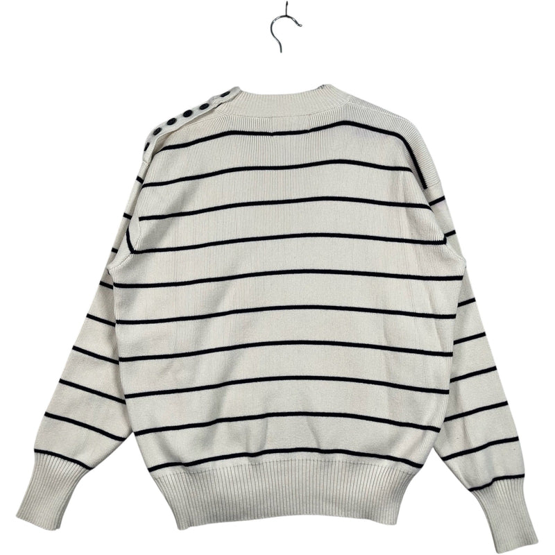 Vintage Polo Ralph Lauren Striped Side Button Sweater