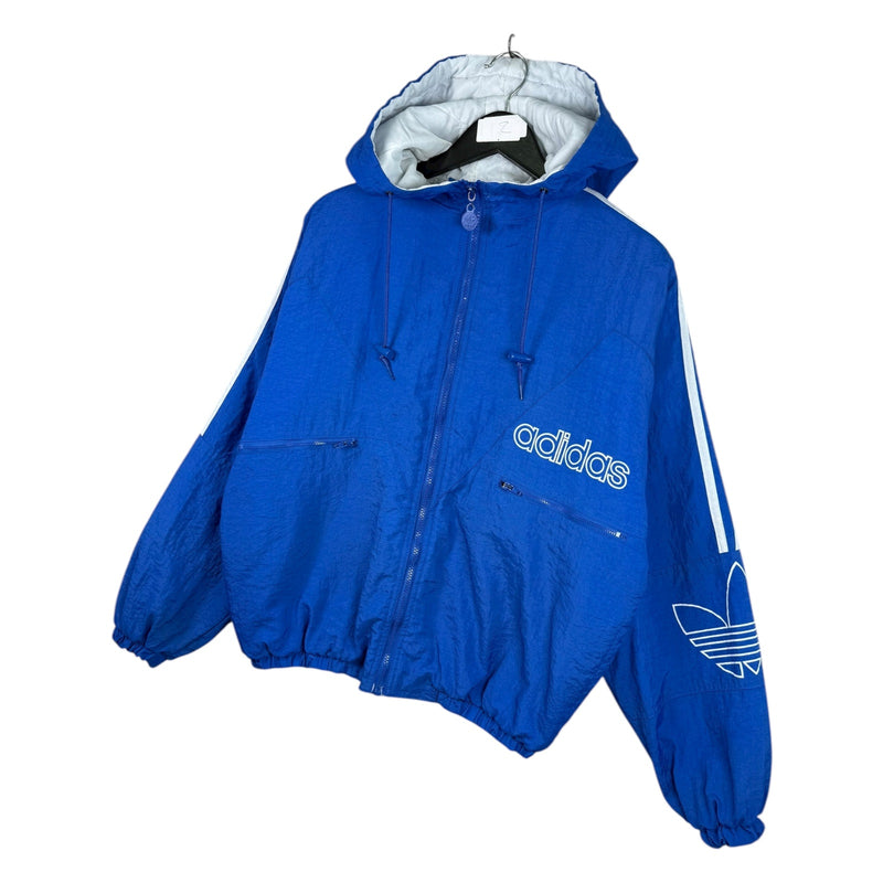 Vintage Adidas Trefoil Hooded Full Zip Windbreaker