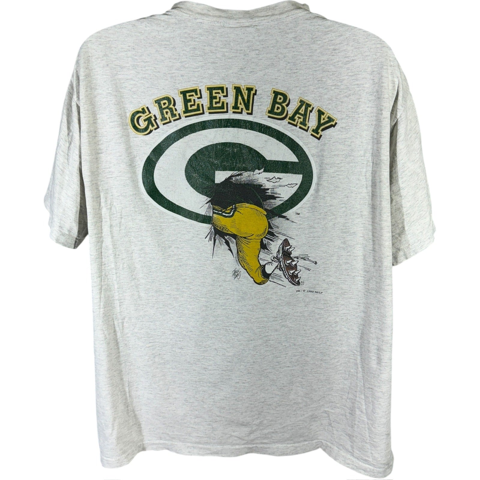 Vintage Nutmeg Green Bay Packers Player Breakthrough NFL Tee