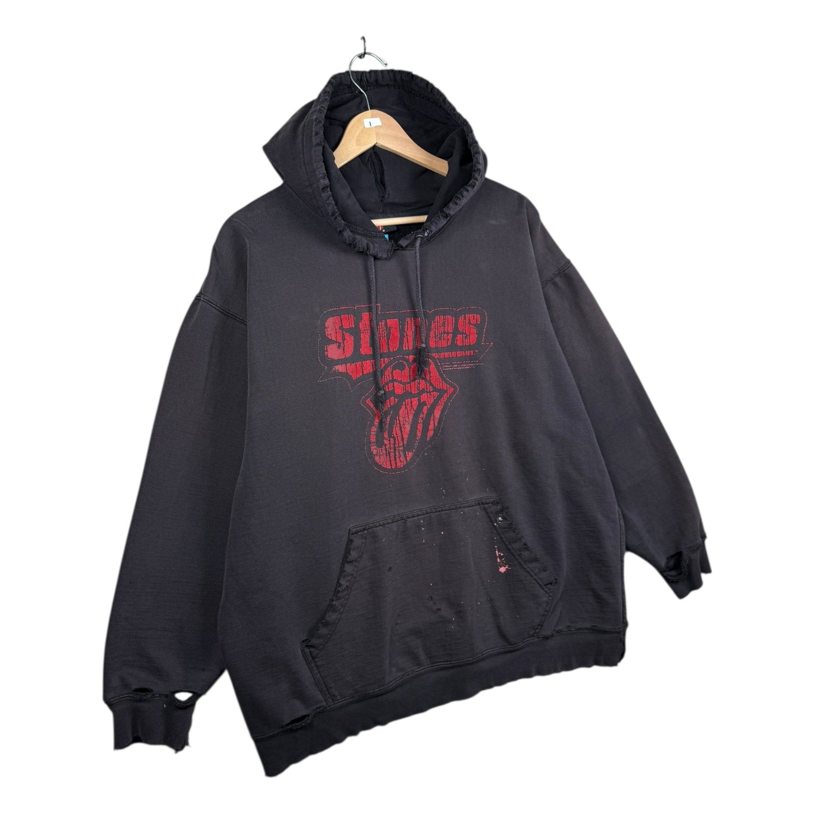 Vintage Rolling Stones Tongue Logo Band Hoodie