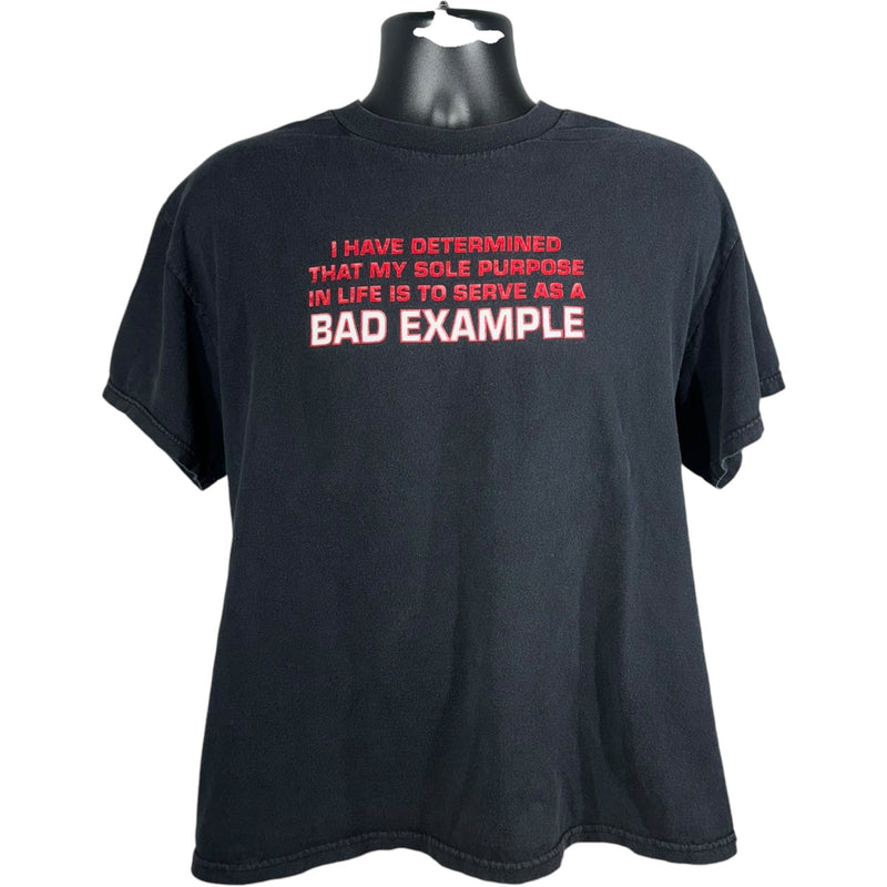 Vintage "Bad Example" Joke Tee