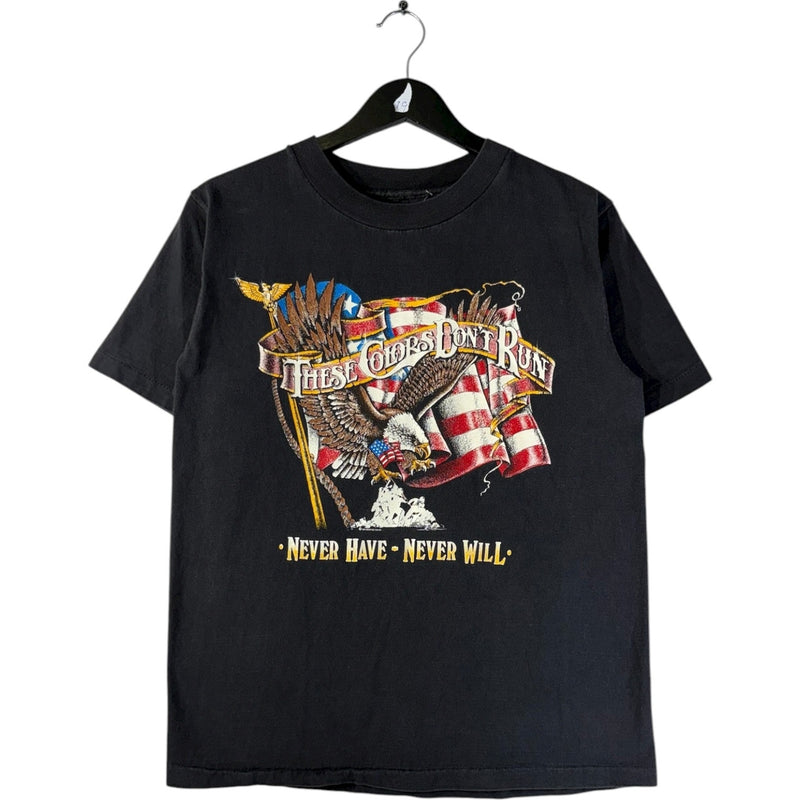 Vintage Patriotic Eagle USA Flag Graphic T-Shirt