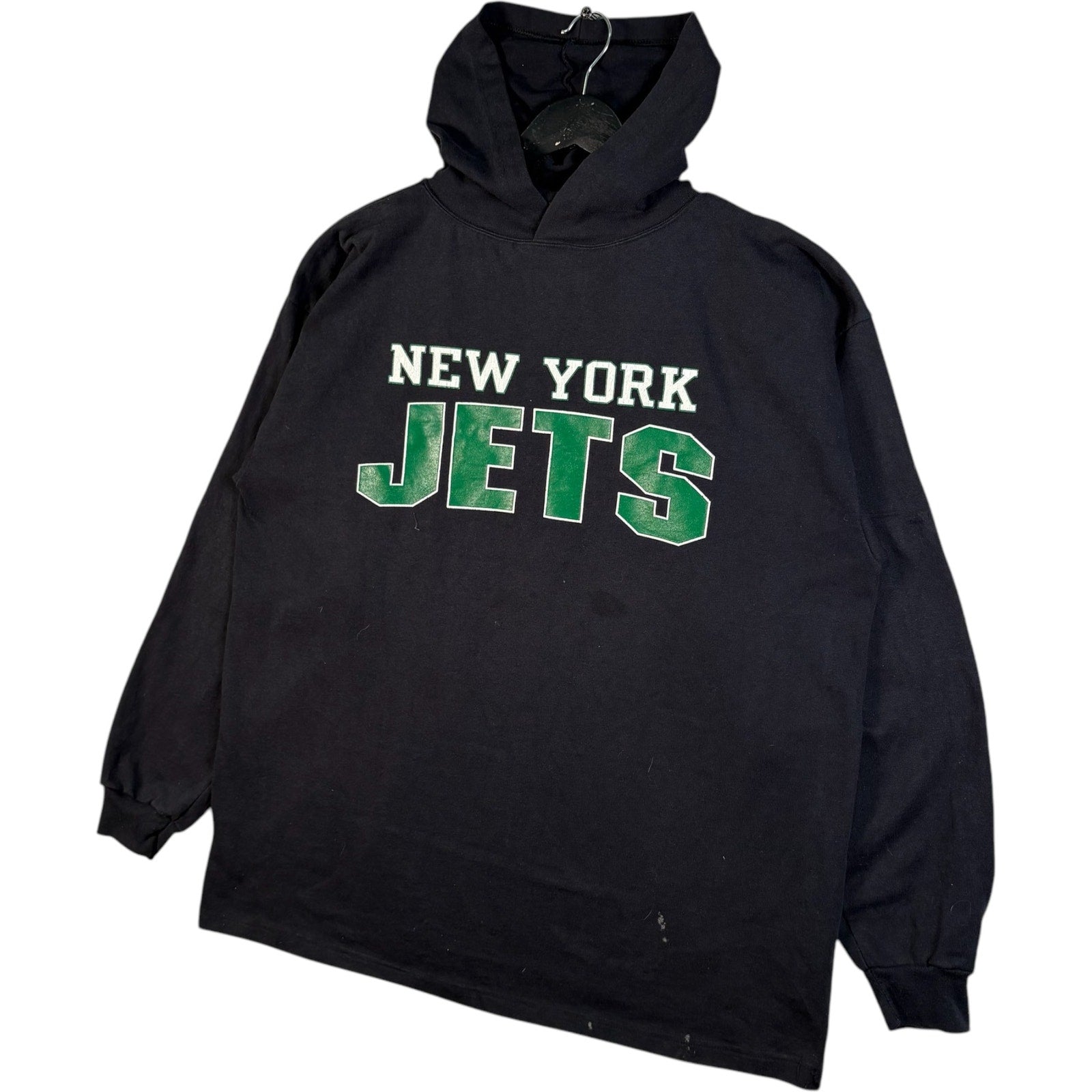 Vintage Champion New York Jets NFL Spellout Hoodie 90s