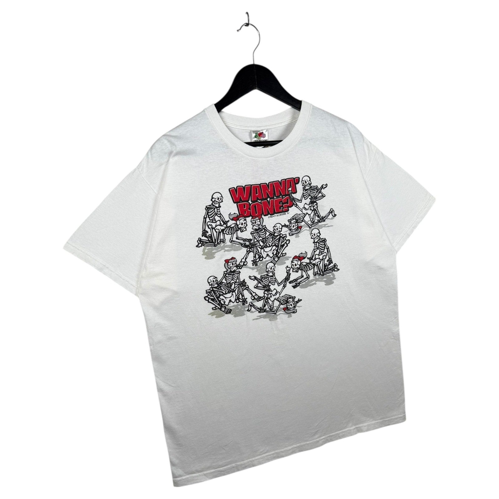 Vintage Wanna Bone Skeleton Graphic T-Shirt