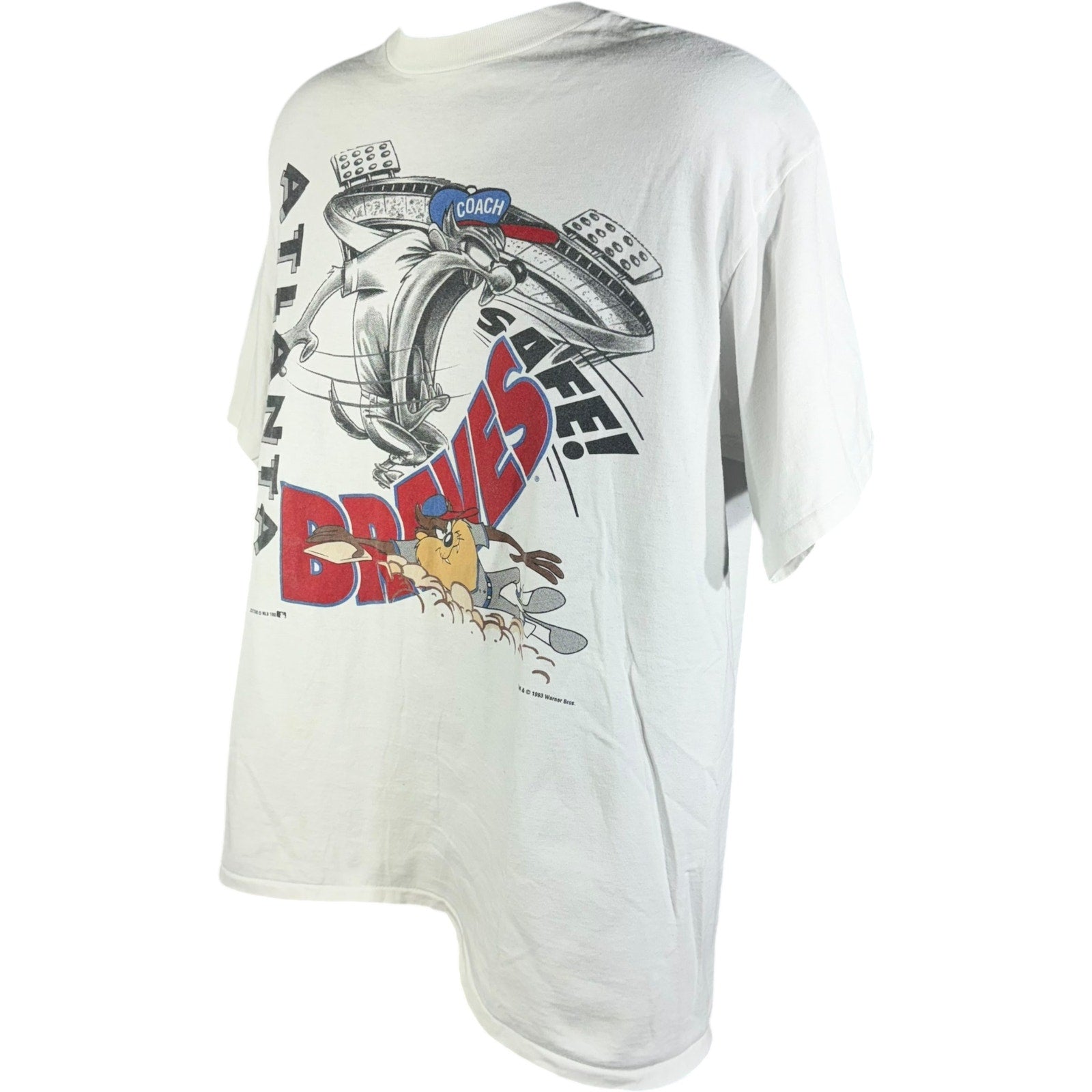 Vintage Atlanta Braves Taz Looney Tunes Tee