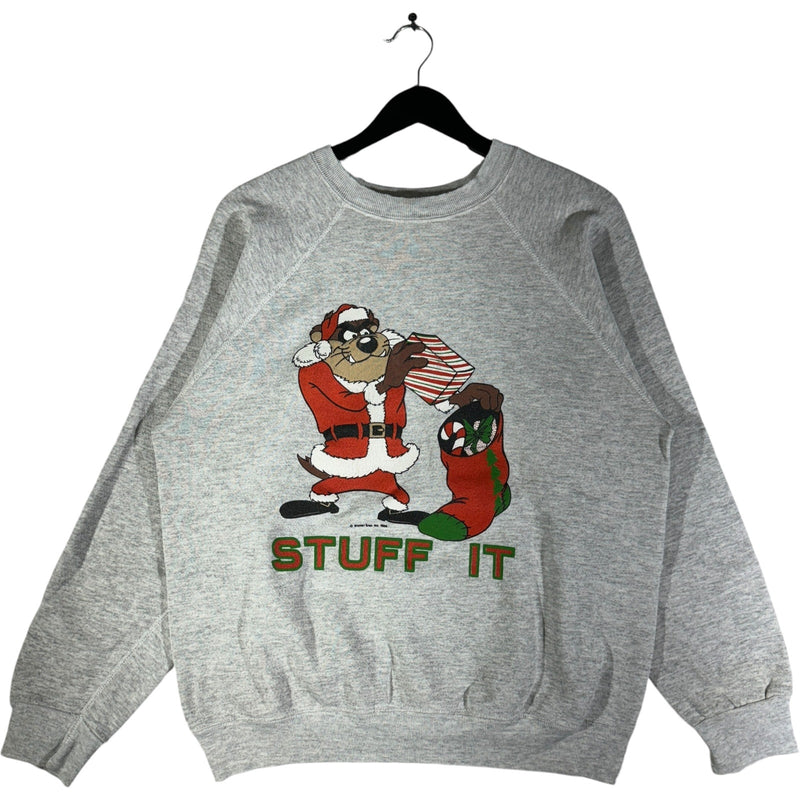 Vintage "Stuff It" Tasmanian Devil Christmas Crewneck