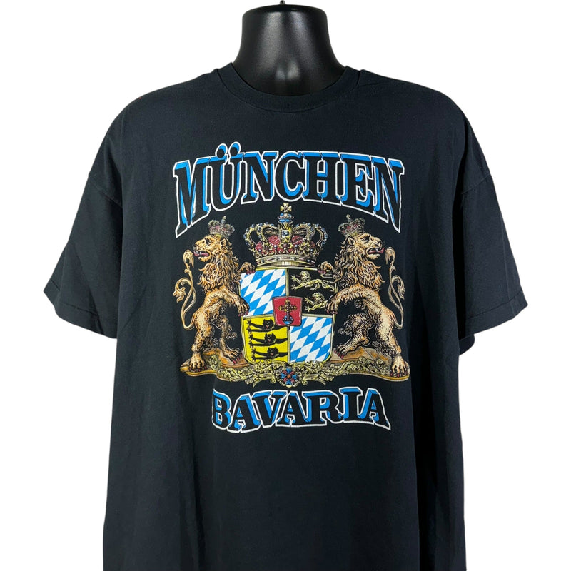 Vintage Munchen Bavaria Coat of Arms Souvenir Tee 90s