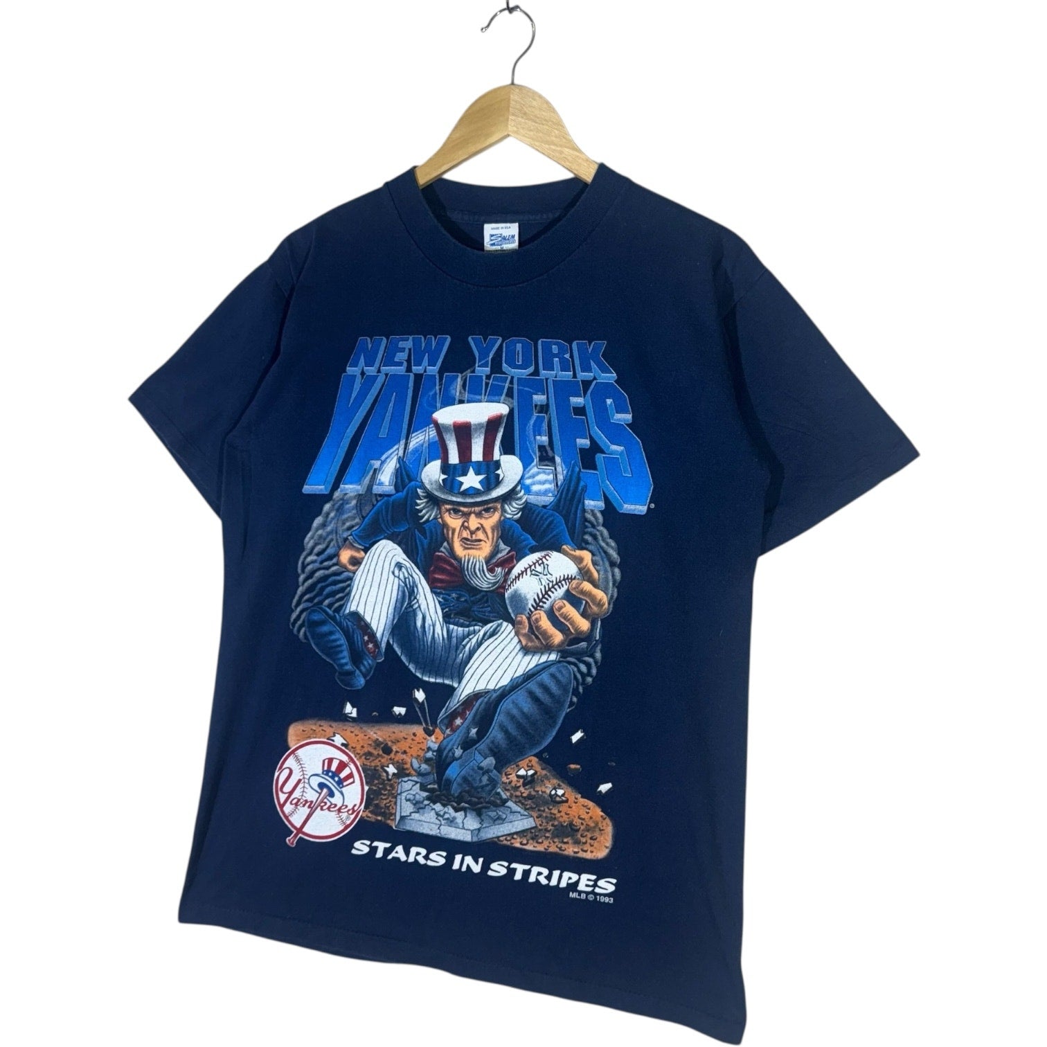 Vintage New York Yankees "Stars And Stripes" Uncle Sam MLB Tee 1993