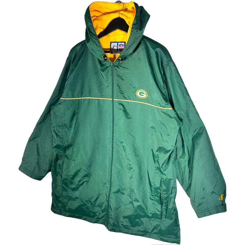 Vintage Logo Athletic Green Bay Packers NFL Hooded Jacket