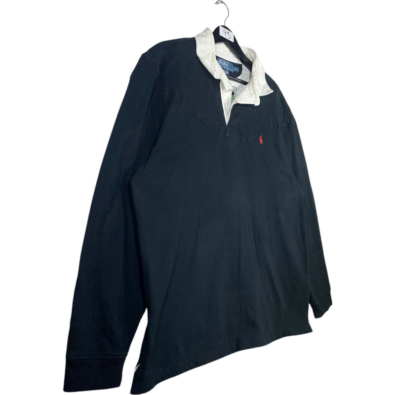 Vintage Polo Ralph Lauren Rugby Long Sleeve Polo