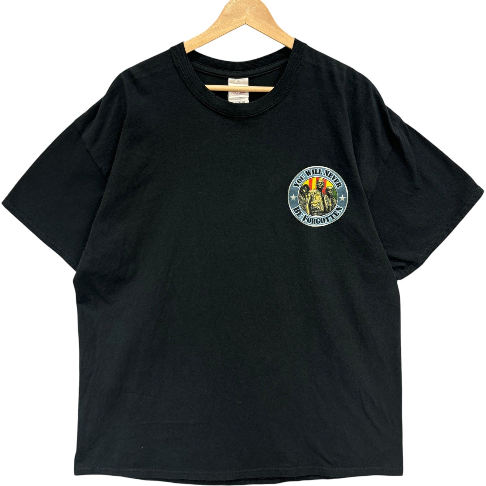 Vintage You Will Never Be Forgotten Vietnam War Memorial Tee