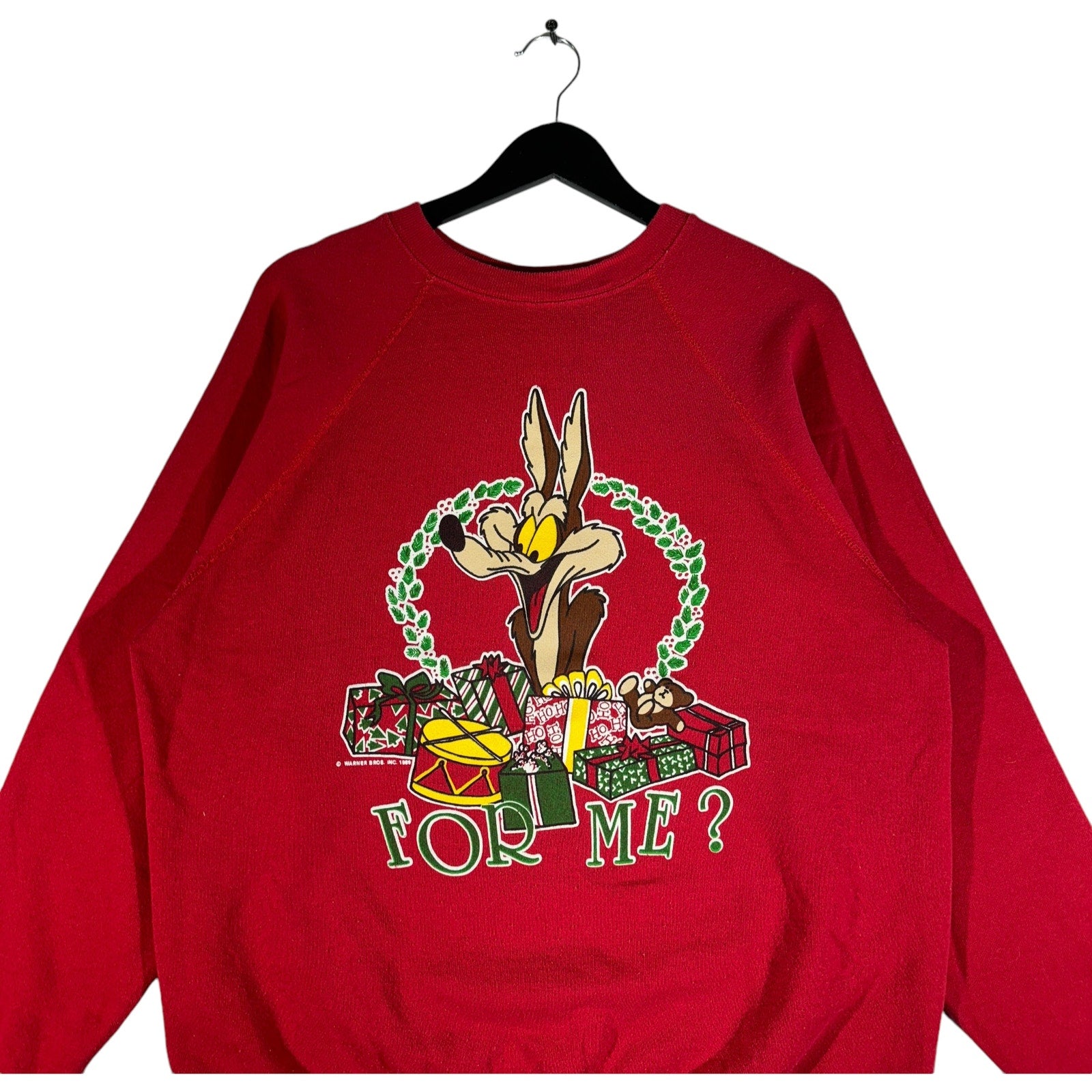 Vintage Looney Tunes Wile E. Coyote Christmas Crewneck