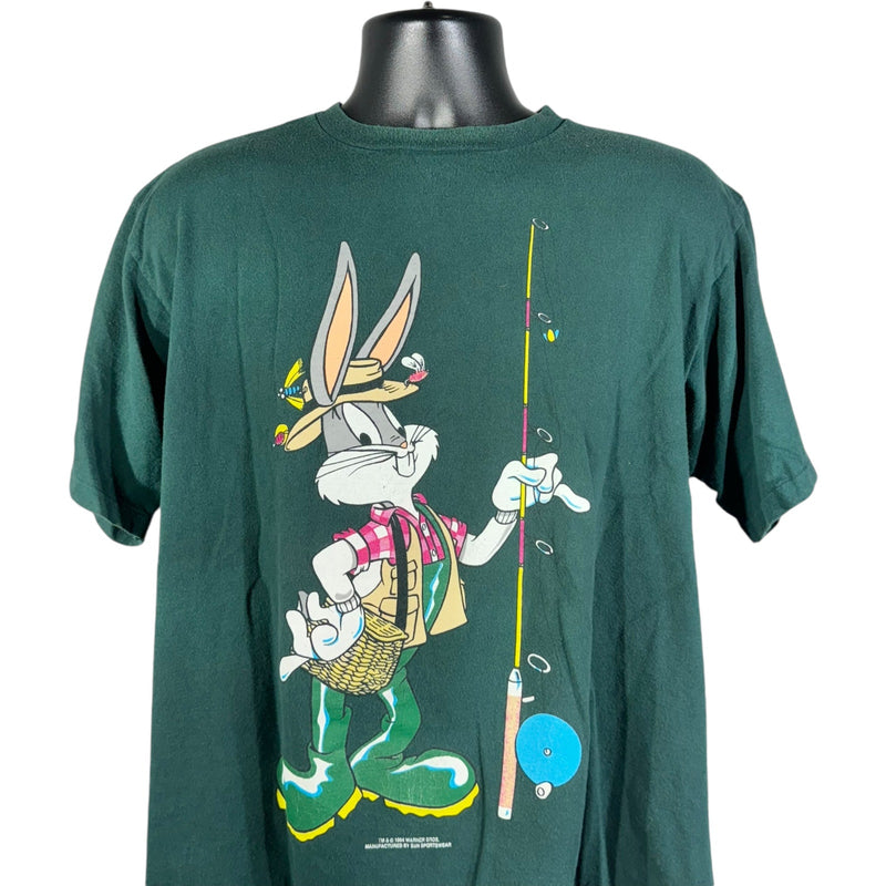 Vintage Looney Tunes Bugs Bunny and Taz Fishing Tee 90s