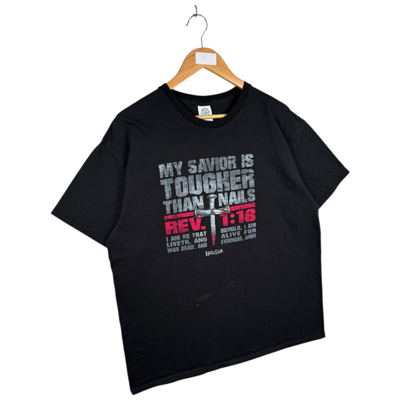 Vintage Revelation 1:18 Christian Graphic T-Shirt