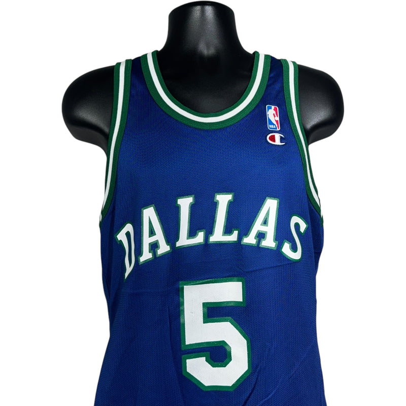 Vintage Champion Dallas Mavericks Jason Kidd #5 NBA Jersey