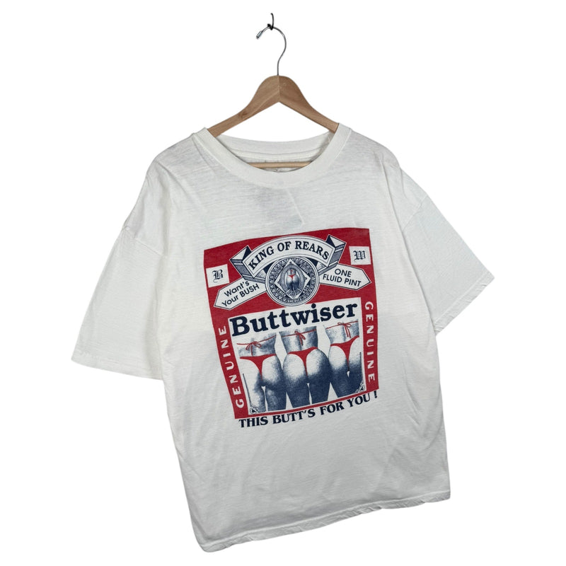 Vintage Buttwiser Parody Beer T-Shirt