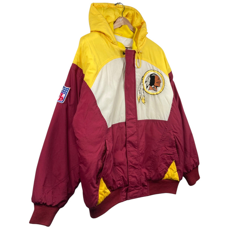 Vintage Washington Redskins Colorblock NFL Hooded Jacket