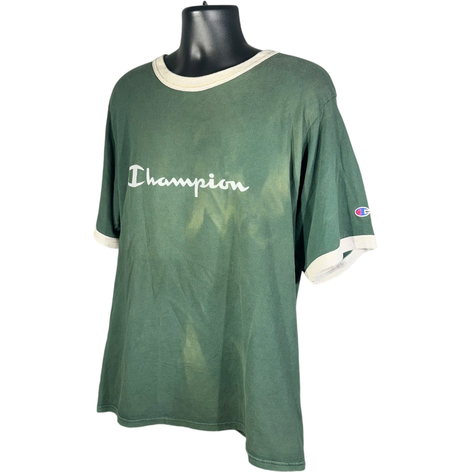 Vintage Champion Spellout Ringer Tee