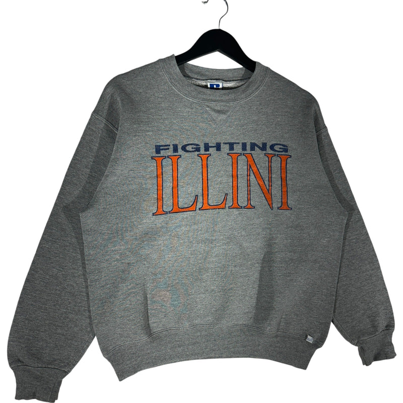 Vintage Russell Fighting ILLINI Spellout Crewneck