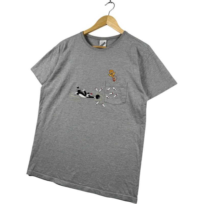 Vintage Warner Bros Embroidered Pocket T-Shirt