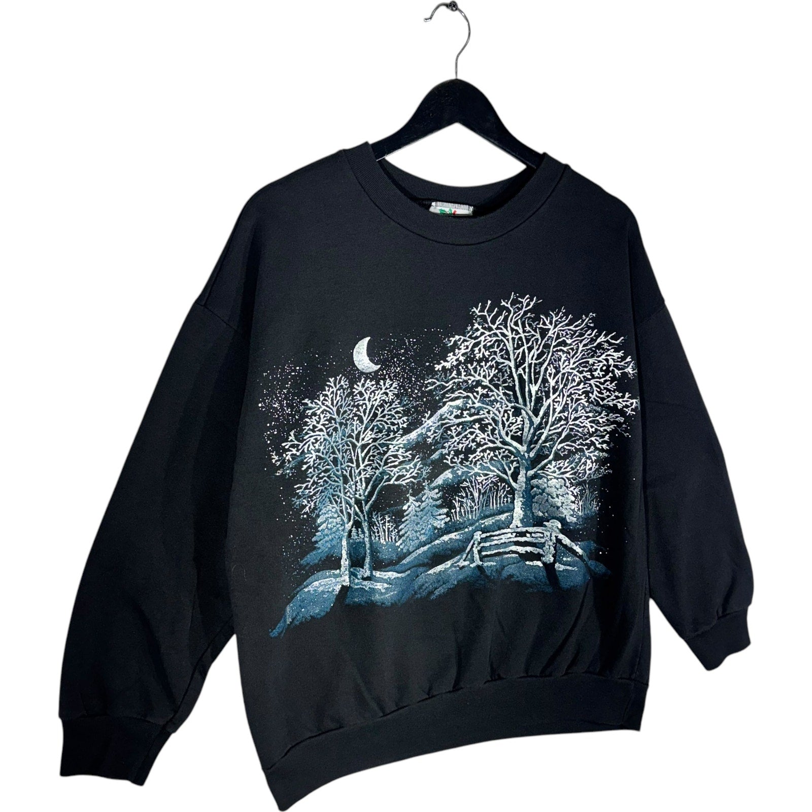 Vintage Winter Wonderland Snow Scenery Crewneck