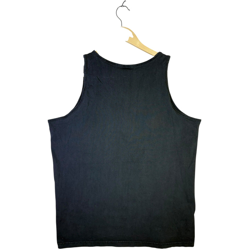 Vintage Blue Flame Motorcycle Graphic Tank Top