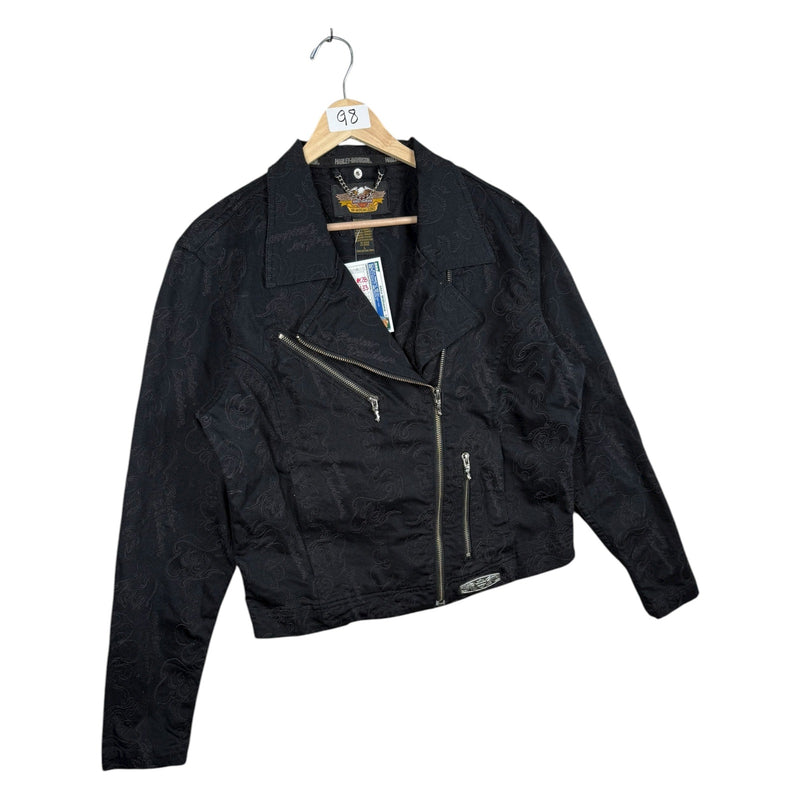 Vintage Harley Davidson Seam Stitch Moto Jacket