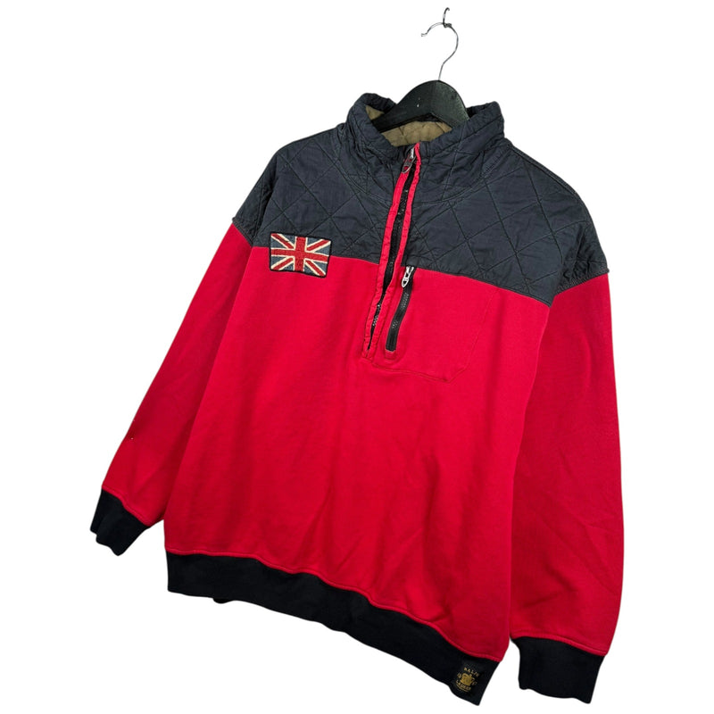 Vintage Polo Ralph Lauren Quilted Half Zip Pullover Sweatshirt