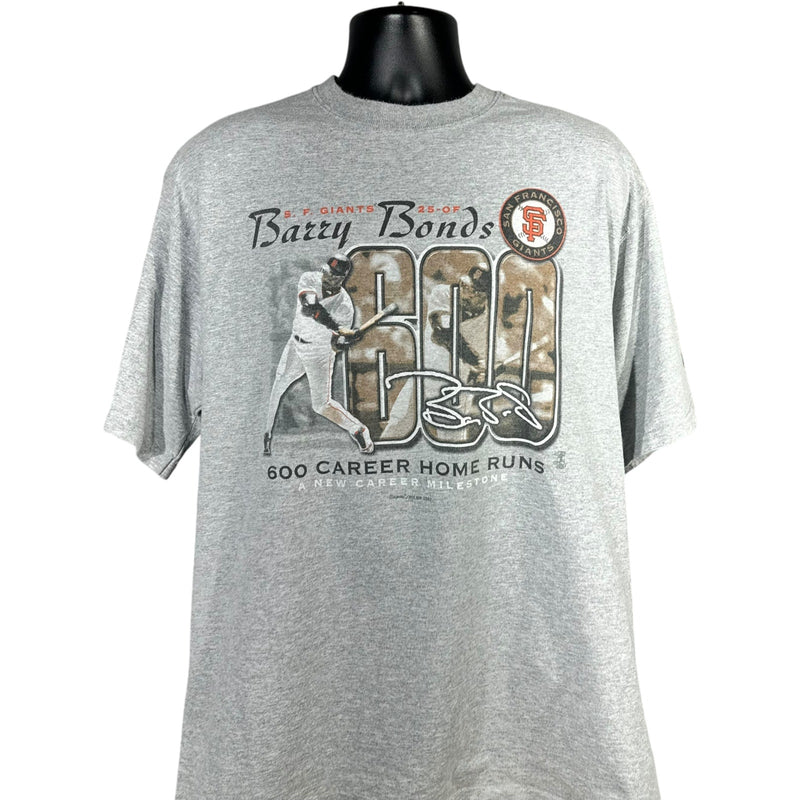 Vintage SF Giants Barry Bonds "600 Home Runs" MLB Tee 90s