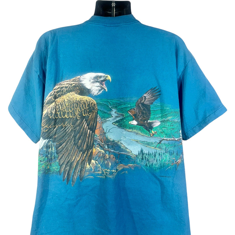 Vintage Bald Eagle Wrap Around Nature Tee 90s