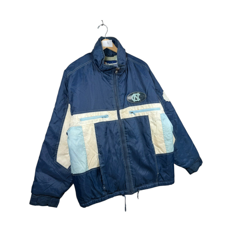 Vintage North Carolina Tar Heels Colorblock Full Zip Windbreaker