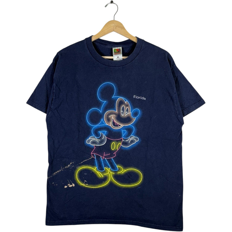 Vintage Disney Neon Light Mickey Mouse Tee